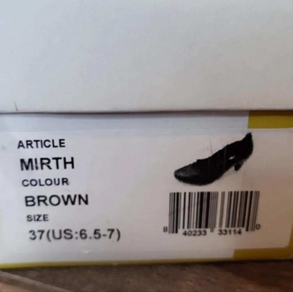 Spring Step Mirth Bohemian Leather Pumps in Two-Tone Brown, Size 37, Size 7 - Picture 11 of 16